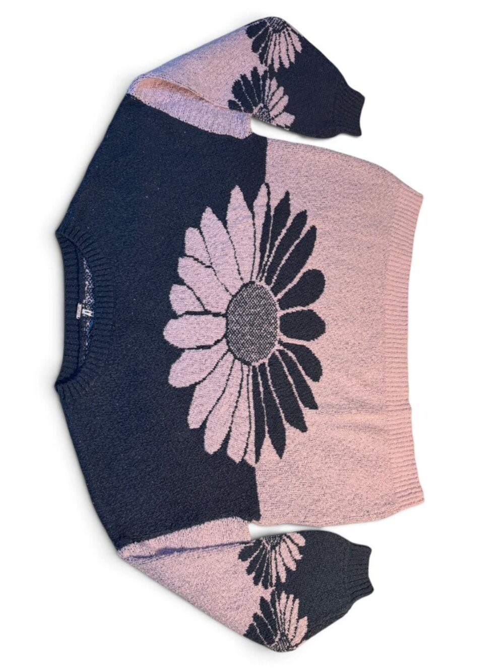 FREE PEOPLE "Pull In Bloom" Oversized Sweater - NWOT, S, Purple/Blue - Picture 5 of 13